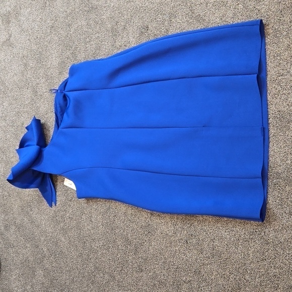 NWT Eliza J Plus Size Scuba Sleeveless Ruffle One Shoulder Sheath Dress sz 24W - Picture 8 of 10